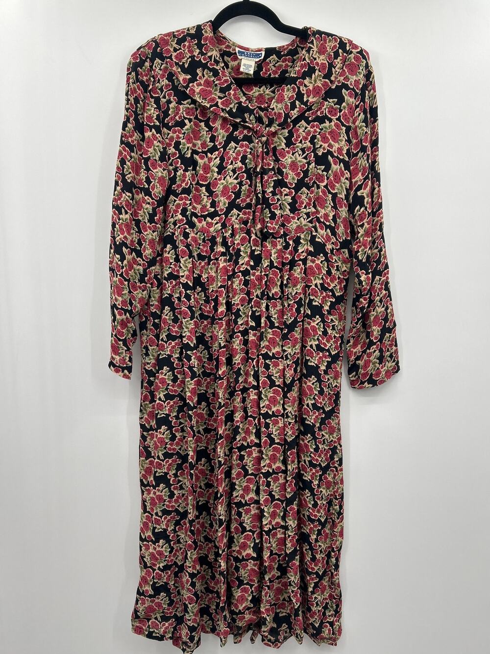 Vintage Floral 90s Grunge Dress Bryn Connelly Petites Medium Dark Romantic